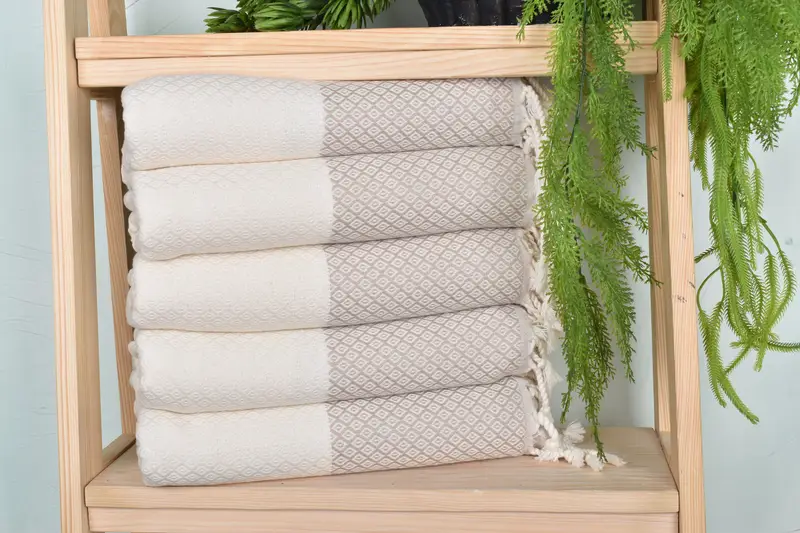 House Warming Gift, Monogram Beach Towel, 70x36 Linen Diamond Towel, Custom Bath Towel, Absorbent towel, Bachelor Towel, Sand-resistant towel - 1