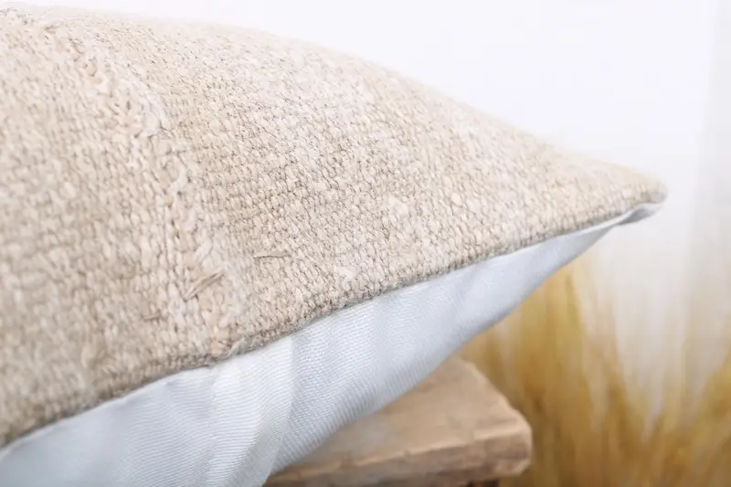 16x16 Beige Pillow Cover, Interior Designer Pillow, Pillow, Boho Pillow, Bolster Cushion Cover, Custom Pillow Cover, Throw Kilim Pillow - 6