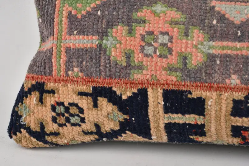 Handmade Throw Pillow Sham, Pillow, Boho Pillow Sham Cover, 12x36 Blue Pillow Case, Vintage Pillow, Bohemian Cushion Pillow Case, Boho Pillow - 4