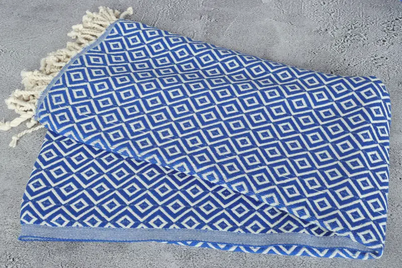 Monogrammed Beach Towel, Gift For Her, Bachelorette Party Favor, 70x40 Cotton Diamond Towel, Custom Name Towel, Lightweight towel, Embroidery Towel - 6