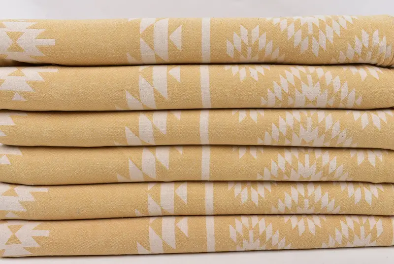 Christmas Gift, Turkish Towel USA, 70x36 Cotton Kilim Towel, Soft organic Turkish peshtemal for luxury spa use, Large Turkish Towel, Quick-dry towel - 3