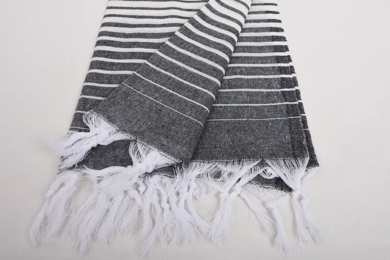 Personalized Wedding Gift For Couple, Turkish Towel Beach, Fouta towel, Wedding Favors, 70x40 Cotton Striped Towel, Handwoven Turkish bath towel - 8