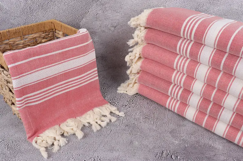 Family Gift, Embroidered Beach Towel, Travel Towel, Peshtemal Towel, Bath towel, Custom Bath Towel, 70x40 Cotton Herringbone Towel, Custom Gift - 3