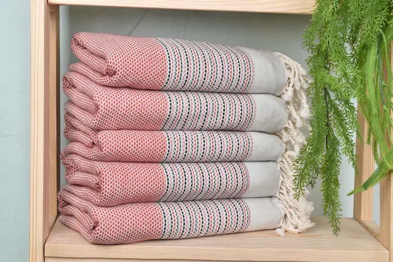 Bridal Shower Gift, Personalize Gift, Yoga Towel, Embroidery Towel, Spa Towel, Beach Towel Bulk, 70x40 Cotton Diamond Towel, Turkish Towel Beach - 2