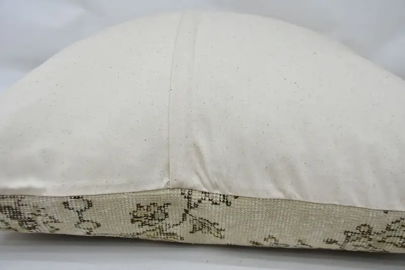 Bed Pillow Cover, Home Decor Pillow, Gift Pillow, Turkish Kilim Pillow, Pillow Case, Sustainable Pillow Case, 32x32 Beige Pillow Sham - 6