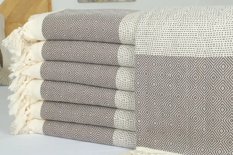 Tablecloth, Personalized Gifts, Oversized Beach Towel, 104x80 Cotton Diamond Towel, Bridal Gifts, Decorative Blanket, Christmas Tablecloth - 2