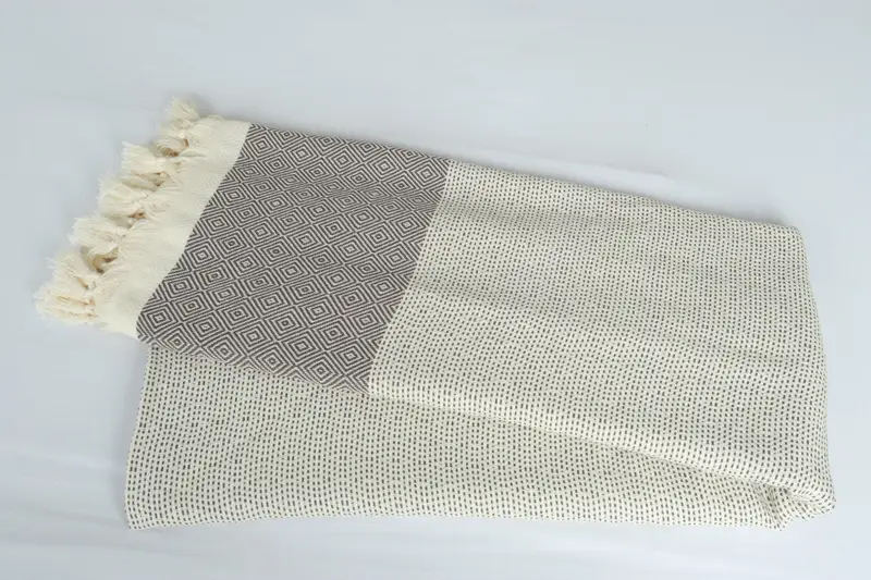 Tablecloth, Personalized Gifts, Oversized Beach Towel, 104x80 Cotton Diamond Towel, Bridal Gifts, Decorative Blanket, Christmas Tablecloth - 6