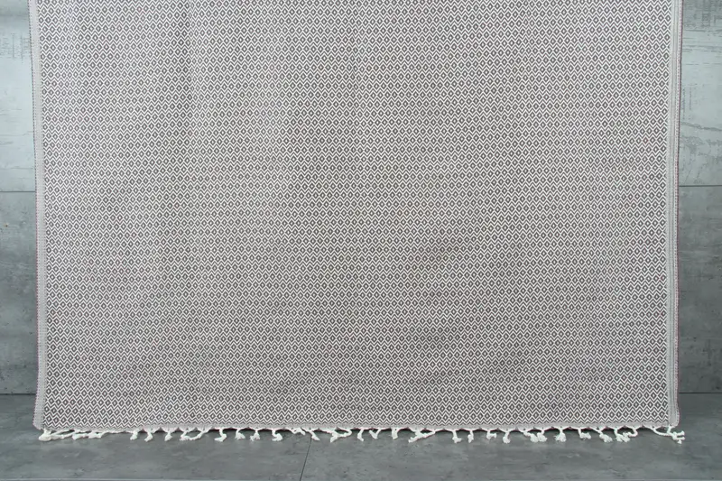 Valentines Day Gift For Him, Lightweight towel, Guest Towel, Handmade Turkish hammam towel, Peshtemal Towel, Custom Gift, 70x40 Cotton Diamond Towel - 8