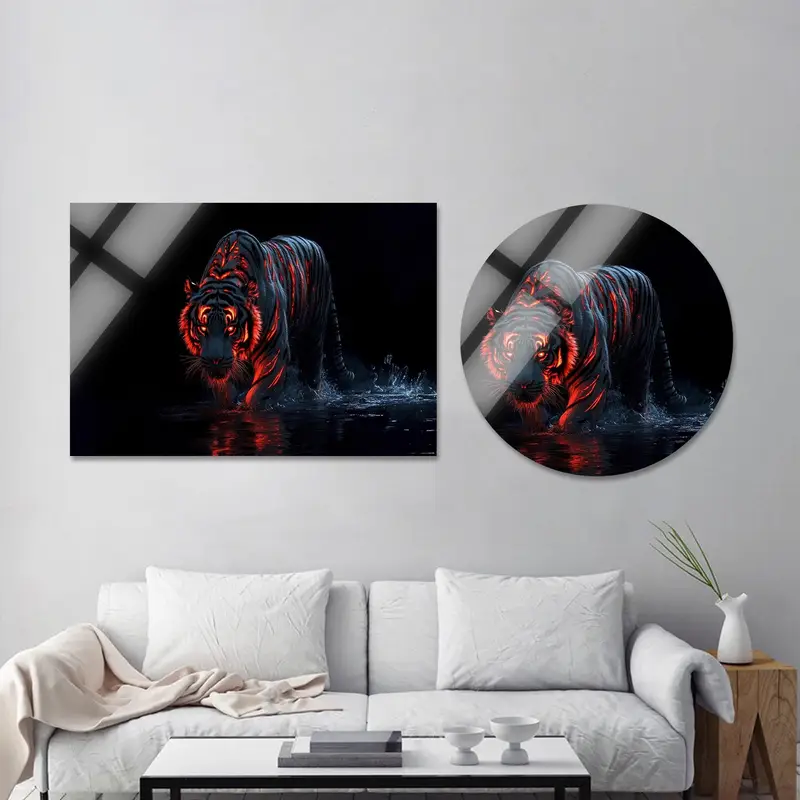 シュール タイガー キャンバス: あなたのスペースにシュールレアリズム アートをプリント