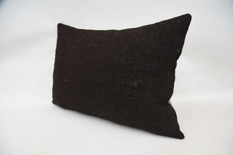Pillow for Couch, Pillow Sham, Vintage Throw Cushion Case, Vintage Kilim Pillow, Ethnical Kilim Rug Pillow, 20x28 Brown Pillow Case - 5