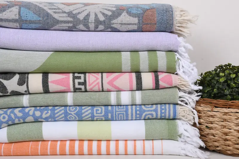Custom Wedding Gifts, Gift For Him, Customized Towels, Turkish Beach Towel Personalized, Lightweight Turkish towel, 70x40 Cotton Set of 8 Towel - 2