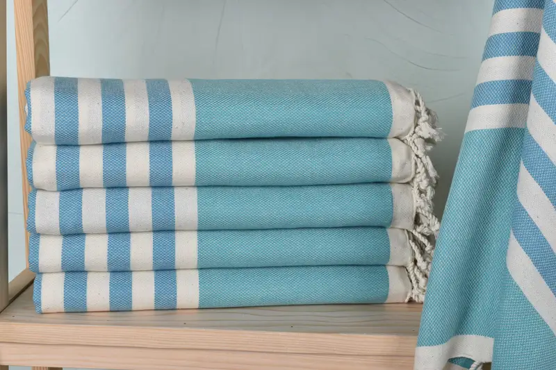 Luxury Turkish Bath Towel, House Warming Gift, 70x40 Cotton Striped Towel, Beach Towel Bulk, Guest Towel, Turkish hand towel, Cotton towel - 1