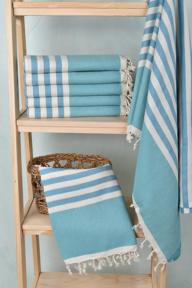 Luxury Turkish Bath Towel, House Warming Gift, 70x40 Cotton Striped Towel, Beach Towel Bulk, Guest Towel, Turkish hand towel, Cotton towel - 3