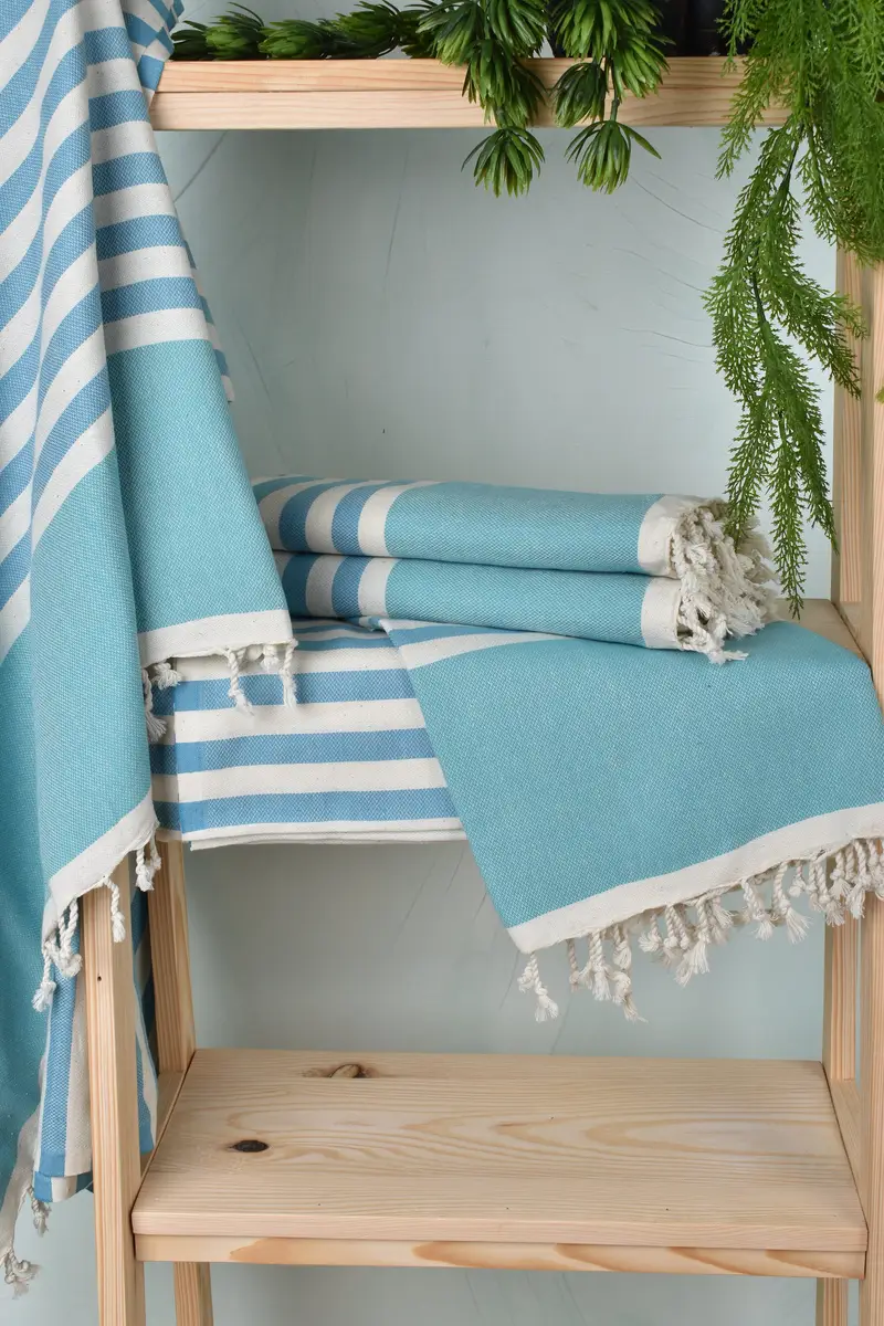 Luxury Turkish Bath Towel, House Warming Gift, 70x40 Cotton Striped Towel, Beach Towel Bulk, Guest Towel, Turkish hand towel, Cotton towel - 6