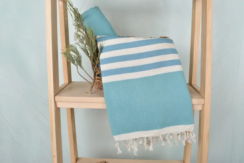 Luxury Turkish Bath Towel, House Warming Gift, 70x40 Cotton Striped Towel, Beach Towel Bulk, Guest Towel, Turkish hand towel, Cotton towel - 4