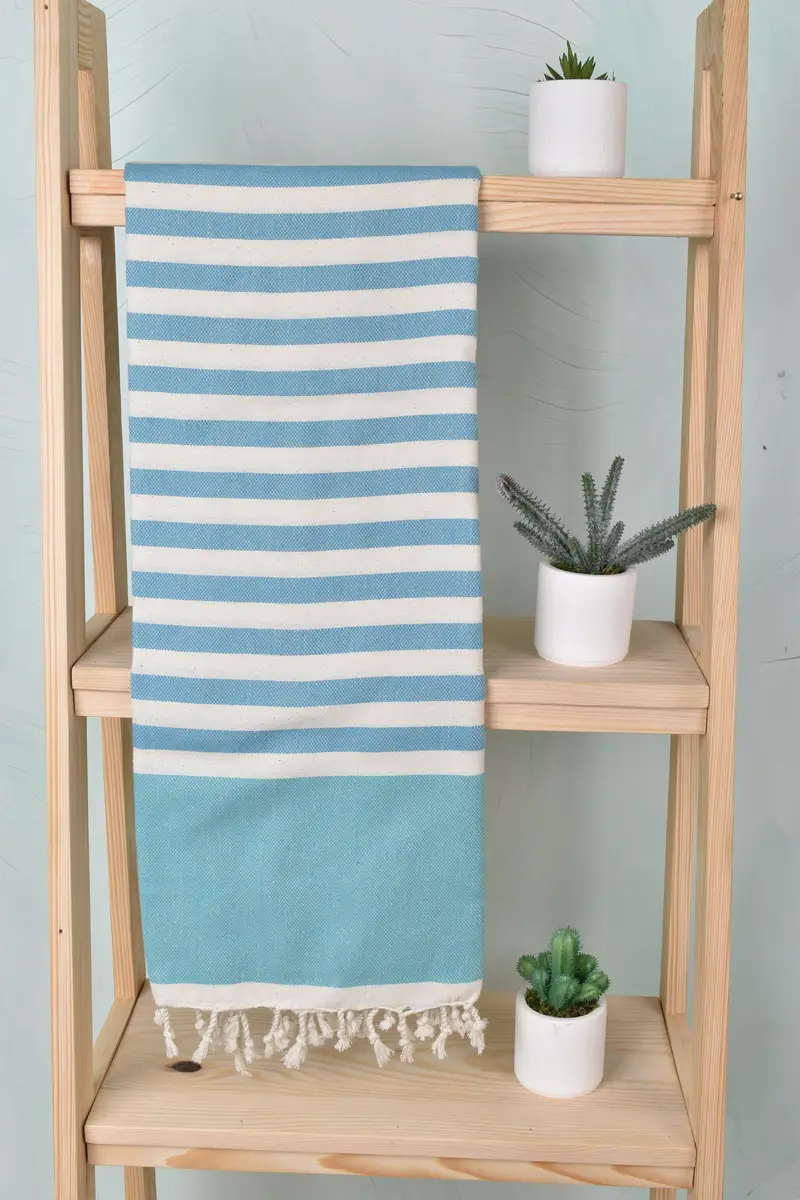 Luxury Turkish Bath Towel, House Warming Gift, 70x40 Cotton Striped Towel, Beach Towel Bulk, Guest Towel, Turkish hand towel, Cotton towel - 8