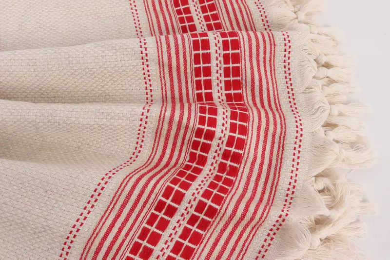 Monogram Blanket, Woven Throw Blanket, Employee Gifts, 96x94 Linen Striped Towel, Bridesmaid Gifts, Bachelorette Party Gifts For Bride - 8