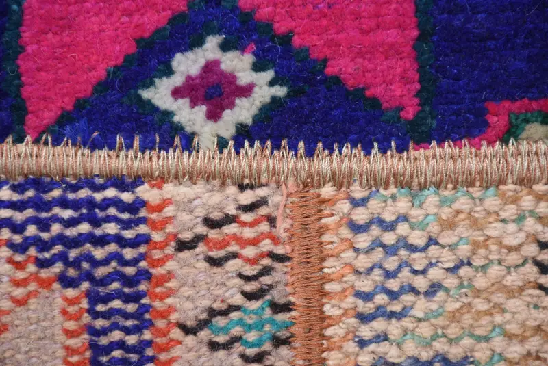 16x16 Pink Pillow Cover, Cushion Cover, Floor Cushion Cover, Ikat Pillow Sham, Turkish Kilim Pillow, Throw Kilim Pillow, Handmade Kilim Cushion - 3