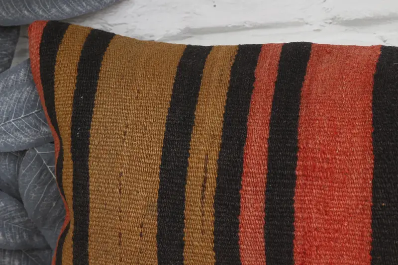 Pillow, Shabby Chic Pillow, Bed Pillow, Indoor Cushion, Vintage Pillow, 12x36 Brown Pillow, Vintage Kilim Pillow, Gift Pillow - 2