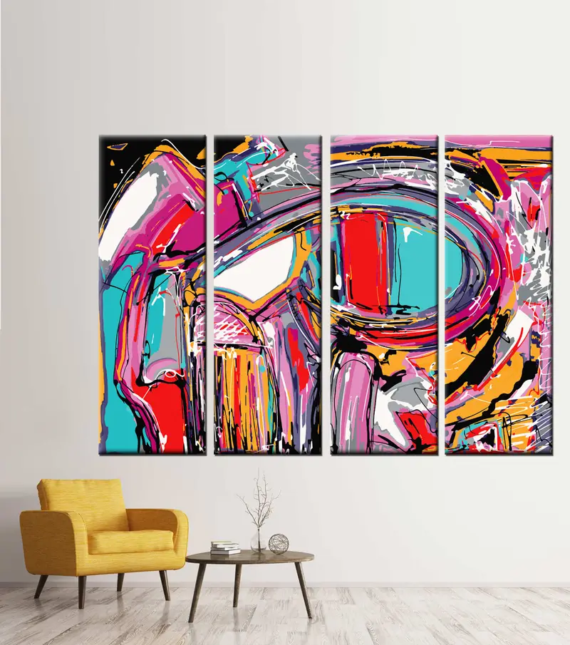 Digital Graffiti Art, Abstract Digital Painting, Abstract Wall Art, Modern Wall Art, Street Art Graffiti, Abstract Print, Abstract Poster, - 1
