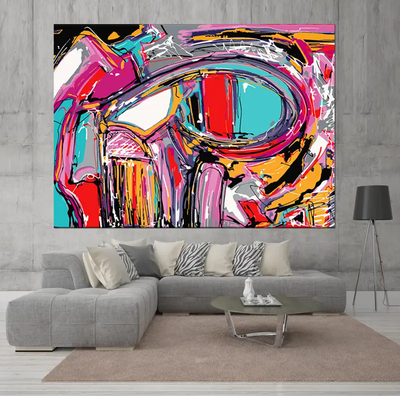 Digital Graffiti Art, Abstract Digital Painting, Abstract Wall Art, Modern Wall Art, Street Art Graffiti, Abstract Print, Abstract Poster, - 6