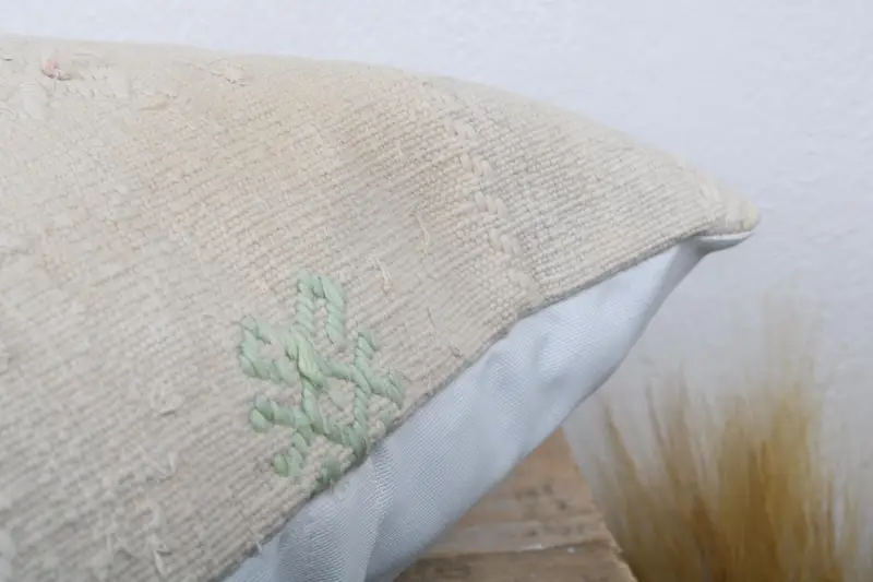 Home Decor Pillow, Yoga Pillow Case, 18x18 Beige Pillow Sham, Accent Throw Pillow Cover, Vintage Pillow, Interior Designer Pillow, Pillow - 6