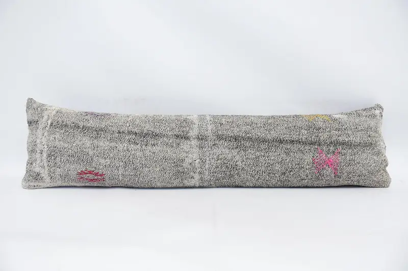 Throw Antique Pillow Sham, 12x48 inch Beige Room Makeover Cushion - 1