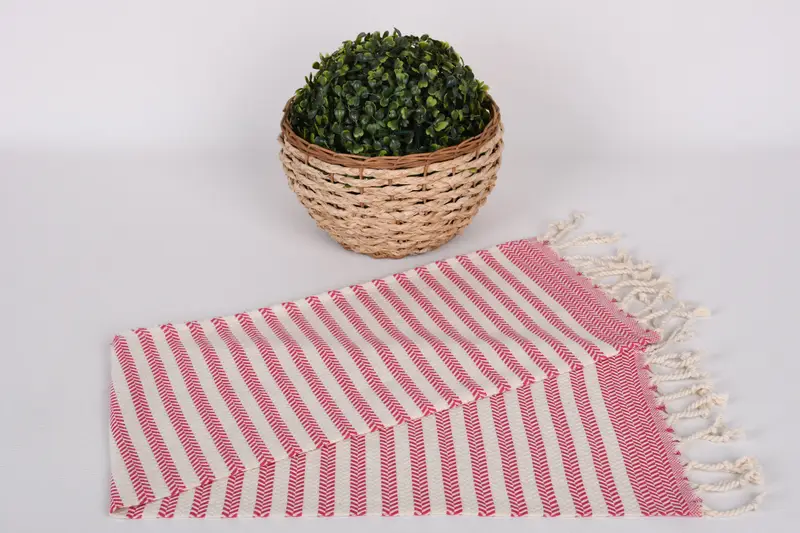 Dekoratif havlu, 40x18 pamuklu chevron havlu, mutfak havlu, spor salonu, erkek arkadaş hediyesi, Türk el havlu, lisans hediyeleri, monogram el havlu - 4