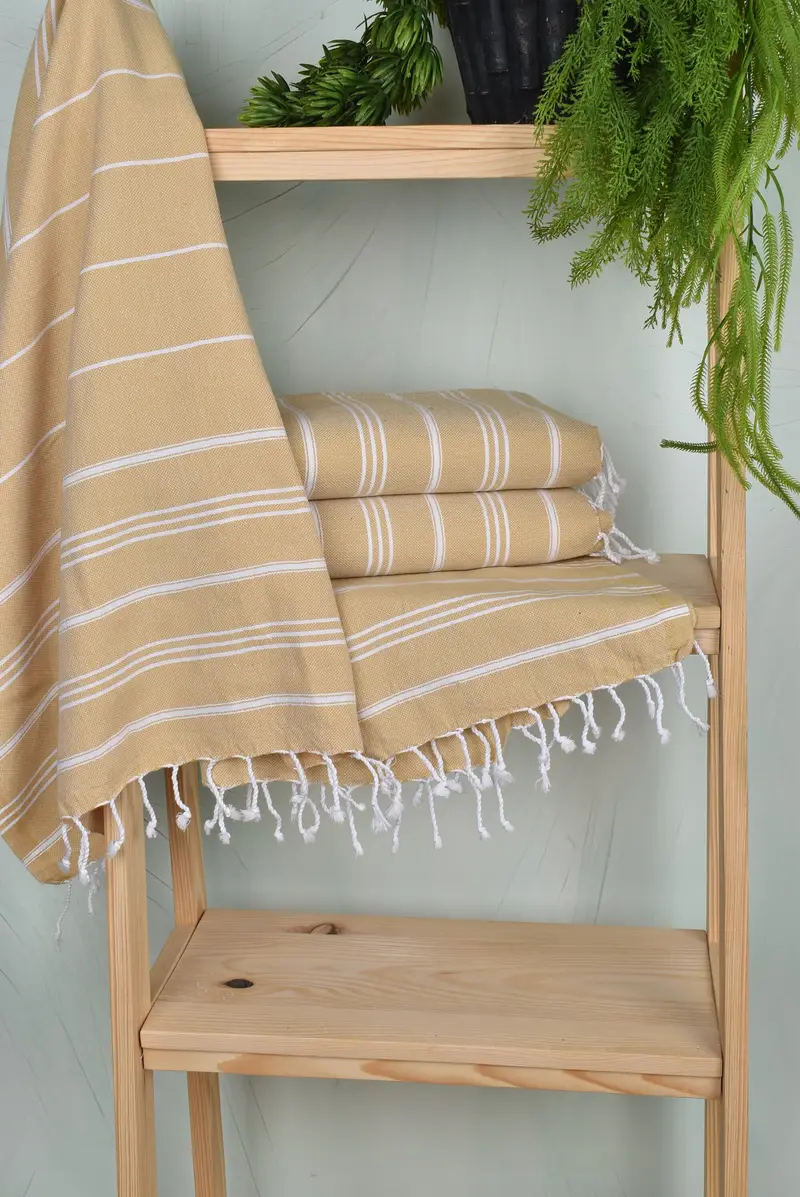 Personalized Kitchen Towel, Employee Gifts, Personalized Hand Towel, Xmas Gifts, Monogram Kitchen Towel, Towel With Name, 40x24 Cotton Striped Towel - 6