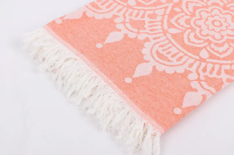 Bachelorette Party Favors, Hammam towel, Turkish beach towel, Girls Weekend Getaways Ideas, 74x36 Cotton Floral Patterned Towel, Engagement Gift - 8