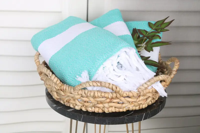 Gym Towel, Sand-free towel, Organic Beach Towel, 70x40 Cotton Diamond Towel, Summer Gift, Gift For Mom, First Wedding Anniversary Gift, Cotton towel - 5