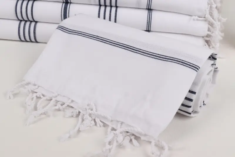 Beach towel, Monogram Turkish Towel, 70x40 Cotton Striped Towel, Turkish towel, Traditional Turkish peshtemal for hammam, Best Friend Gift Ideas - 4