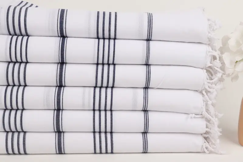 Beach towel, Monogram Turkish Towel, 70x40 Cotton Striped Towel, Turkish towel, Traditional Turkish peshtemal for hammam, Best Friend Gift Ideas - 3
