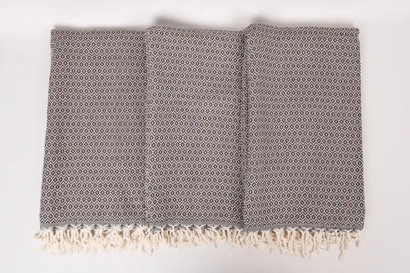 Housewarming Gift, Turkish bath towel, Organic Turkish towel, Personalized Gift For Her, 70x40 Cotton Diamond Towel, Handmade Turkish Towel - 7
