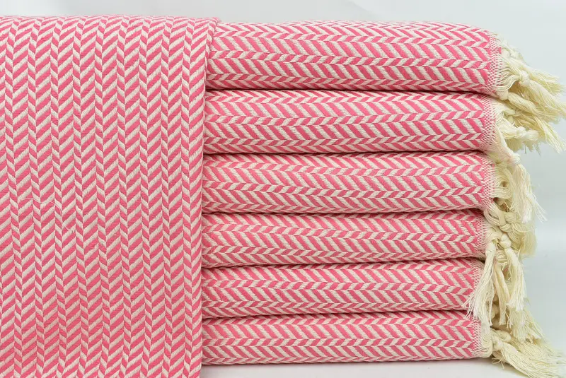 Monogram Kitchen Towel, Personalized Dish Towel, Wedding Gift, 36x18 Cotton Chevron Towel, Summer Gift, Handmade Gift, Bachelor Party Gifts - 1