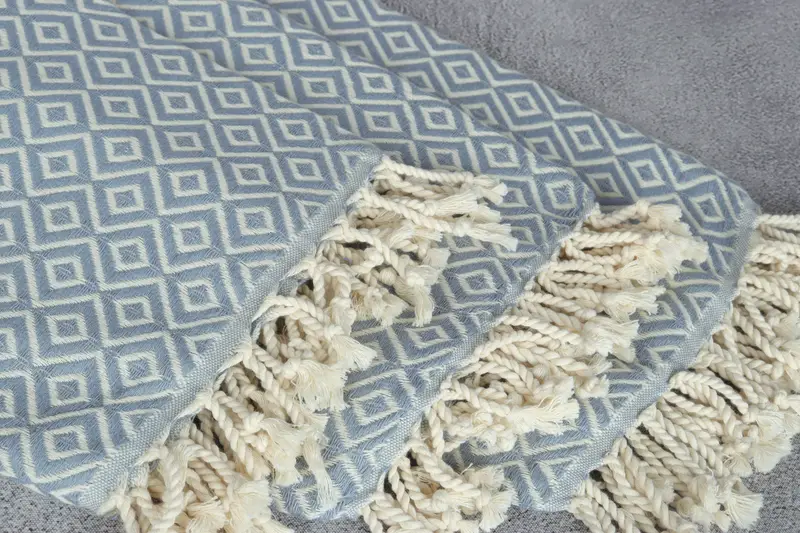 Custom Gift, Scarf Towel, Personalized Bridesmaid Gift, Gym Towel, 70x40 Cotton Diamond Towel, Organic Turkish towel, Gift Towel, Custom Bath Towel - 5