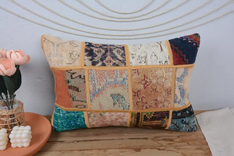 16x24 Red Cushion, Handwoven Pillow Sham, Turkish Pillow, Outdoor Pillow, Pillow, Wholesale Cushion, Kilim Pillow Cover, Home Decor Pillow - 2