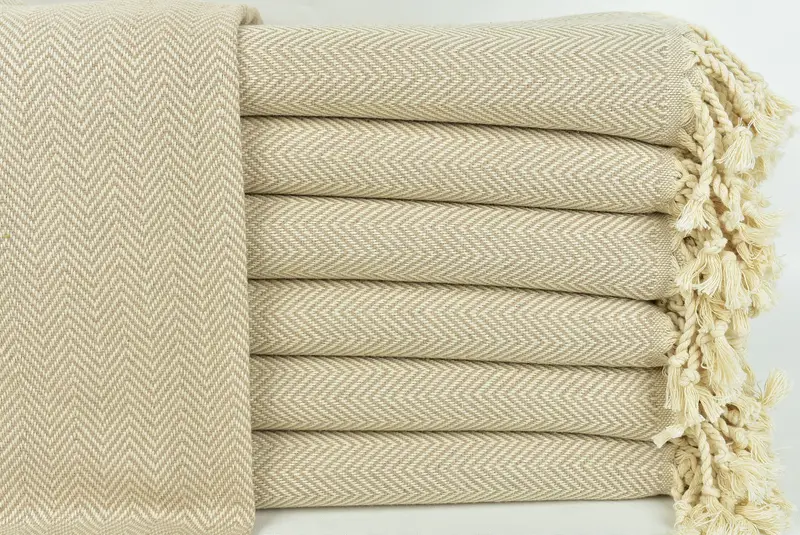 Monogram Turkish Towel, Sand-Resistant Peshtemal, Custom Gift, Bridal Shower Favors, Bachelor Gift, 70x40 Cotton Herringbone Towel, Summer Towel - 1
