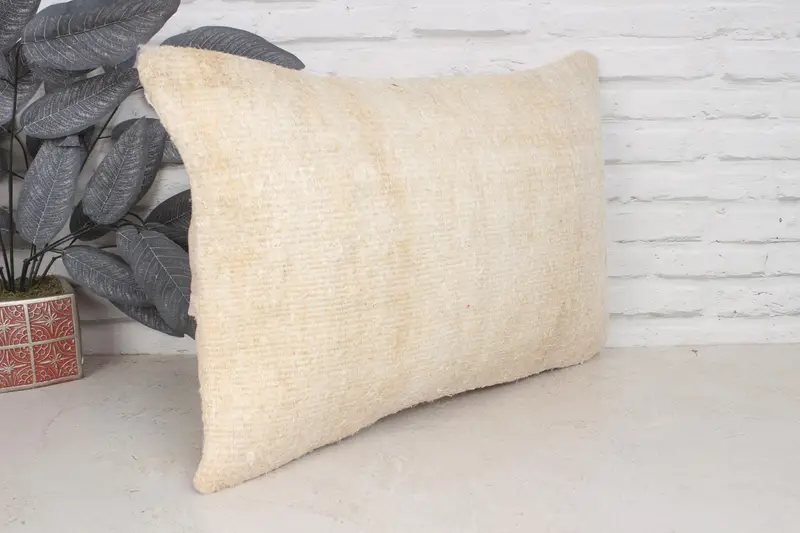 Bohemian Cushion Cushion Case, Kilim Cushion Sham, 16x24 Beige Pillow, Antique Pillows, Indoor Pillow, Cushion Case, Gift Pillow - 3