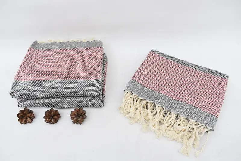 Gift For Mom, Personalized Gifts, 70x40 Cotton Geometric Towel, Turkish Bath Towel Set, Quick-dry peshtemal, Family Gift Basket, Best Beach Towel - 8