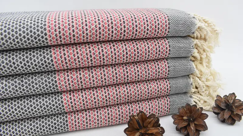 Gift For Mom, Personalized Gifts, 70x40 Cotton Geometric Towel, Turkish Bath Towel Set, Quick-dry peshtemal, Family Gift Basket, Best Beach Towel - 1