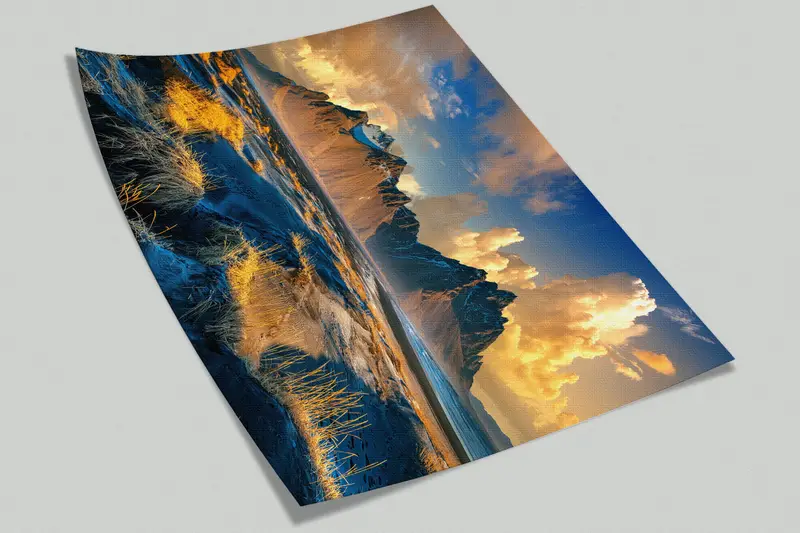 Landscape Wall Print, Modern Wall Paper, View Wall Poster, , Paper Wall Art, 3d Wall Paper, Beautiful Cloudy Wall Poster, - 8
