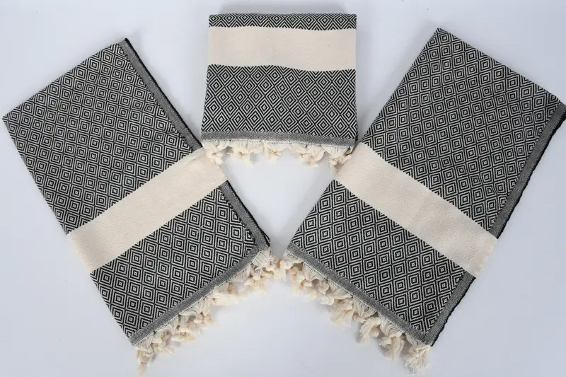36x20 Baumwolldiamanttuch, personalisiertes Handtuch, Monogrammküchentuch, Hochzeit für Gunst, türkisches Handtuch, Weihnachtsgeschenke, handgefertigtes Geschenk - 6