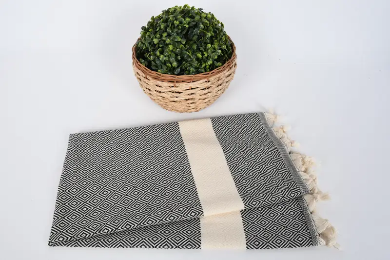 36x20 Baumwolldiamanttuch, personalisiertes Handtuch, Monogrammküchentuch, Hochzeit für Gunst, türkisches Handtuch, Weihnachtsgeschenke, handgefertigtes Geschenk - 4