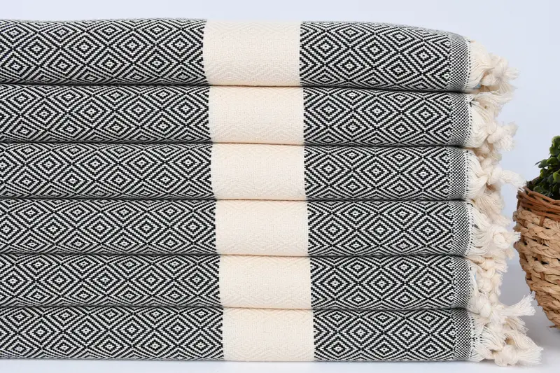 36x20 Baumwolldiamanttuch, personalisiertes Handtuch, Monogrammküchentuch, Hochzeit für Gunst, türkisches Handtuch, Weihnachtsgeschenke, handgefertigtes Geschenk - 2