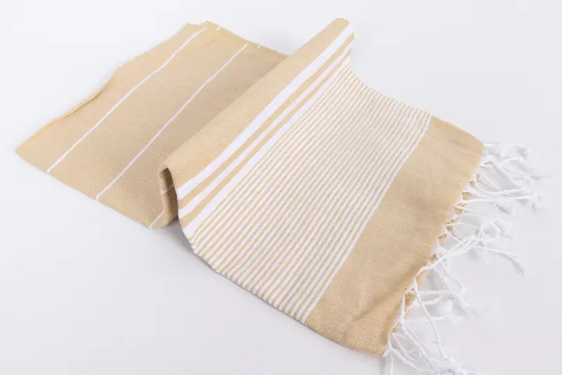 Custom Hand Towel, Monogrammed Hand Towel, Wedding Gift Kitchen Towel, Wedding Gift, Bridesmaid Favors, Gift For Her, 40x24 Cotton Striped Towel - 6
