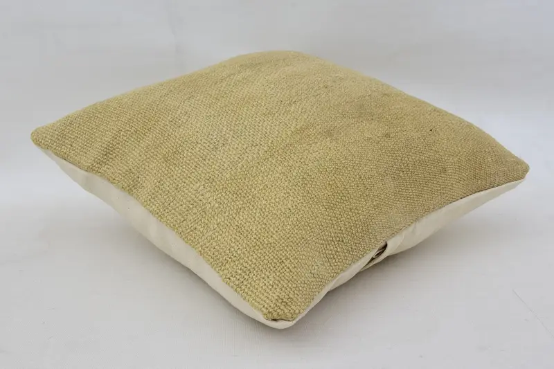 Pillow Cover, Customized Cushion Case, Kilim Cushion Sham, Vintage Kilim Pillow, Cotton Pillow Cover, 14x14 Beige Cushion, Kilim Pillow - 6