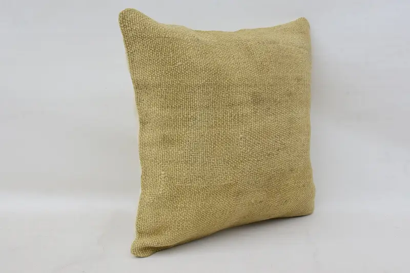 Pillow Cover, Customized Cushion Case, Kilim Cushion Sham, Vintage Kilim Pillow, Cotton Pillow Cover, 14x14 Beige Cushion, Kilim Pillow - 2