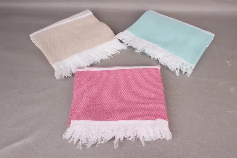 Personalized Gift, Lightweight Turkish towel, Hammam Towel USA, Scarf Towel, Gym Towel, 70x40 Cotton Striped Towel, Personalised Gift, Handmade Gift - 4