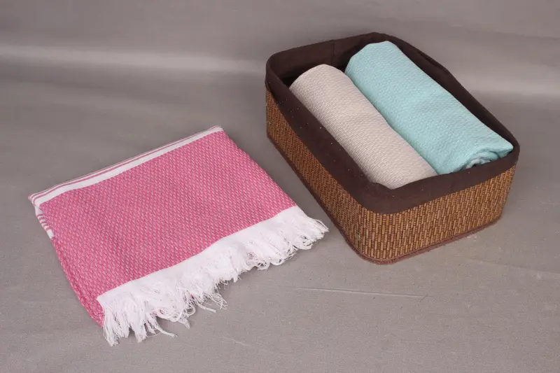 Personalized Gift, Lightweight Turkish towel, Hammam Towel USA, Scarf Towel, Gym Towel, 70x40 Cotton Striped Towel, Personalised Gift, Handmade Gift - 7